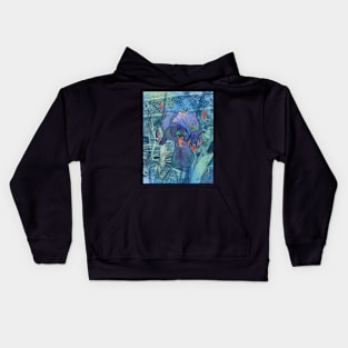 Iris Lace Watercolor Kids Hoodie